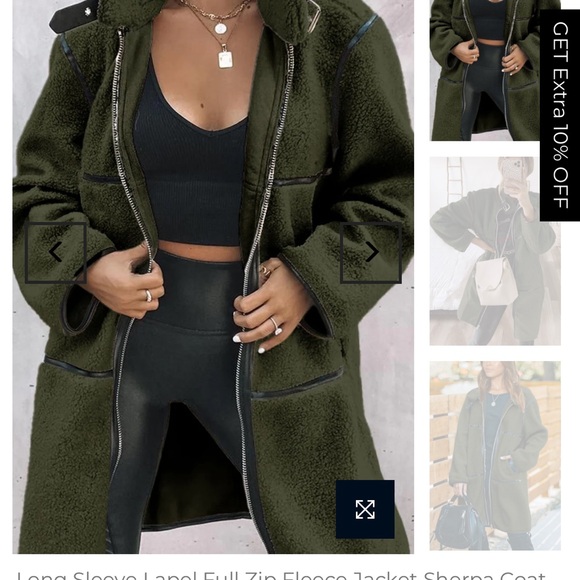 Teddy jacket with zipper M — new with tags - Picture 4 of 9